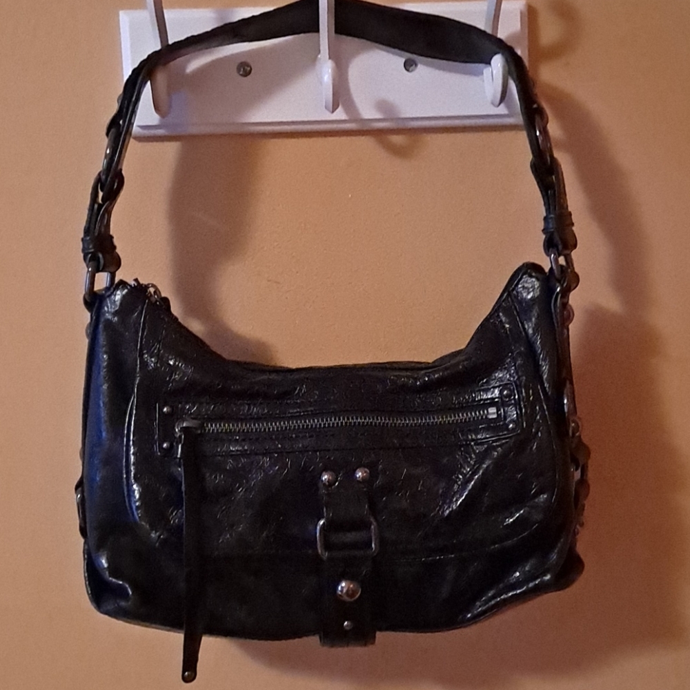 The Sak black leather Dakota hobo bag